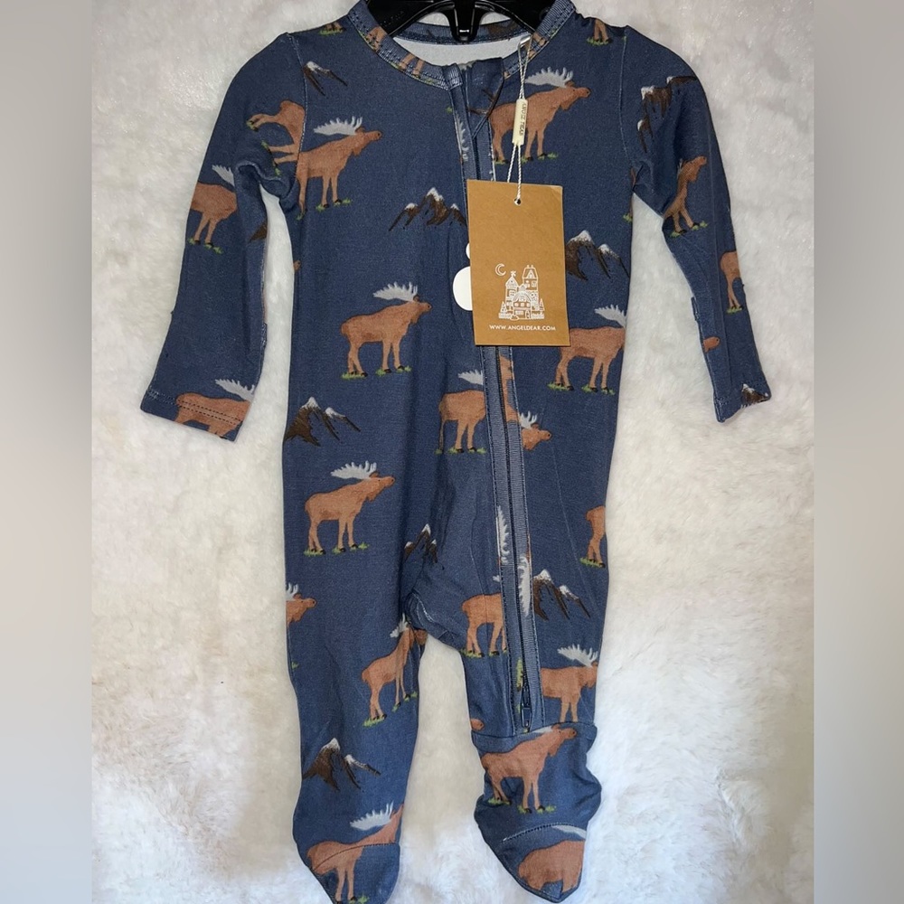 NB angel dear bamboo baby footie